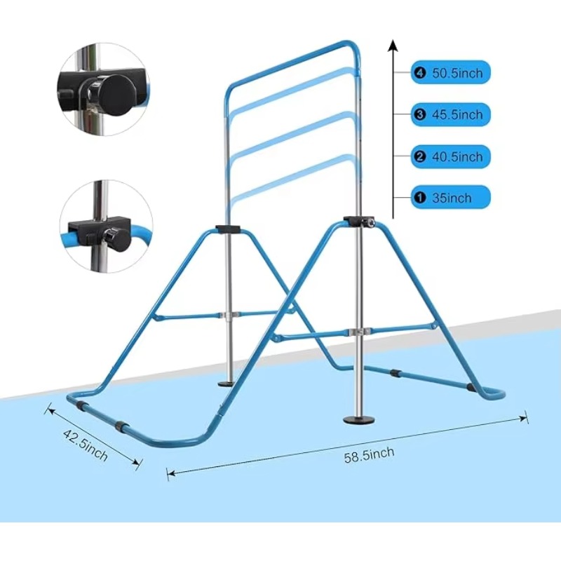Home Gym Floor - Barra da pavimento orizzontale regolabile per