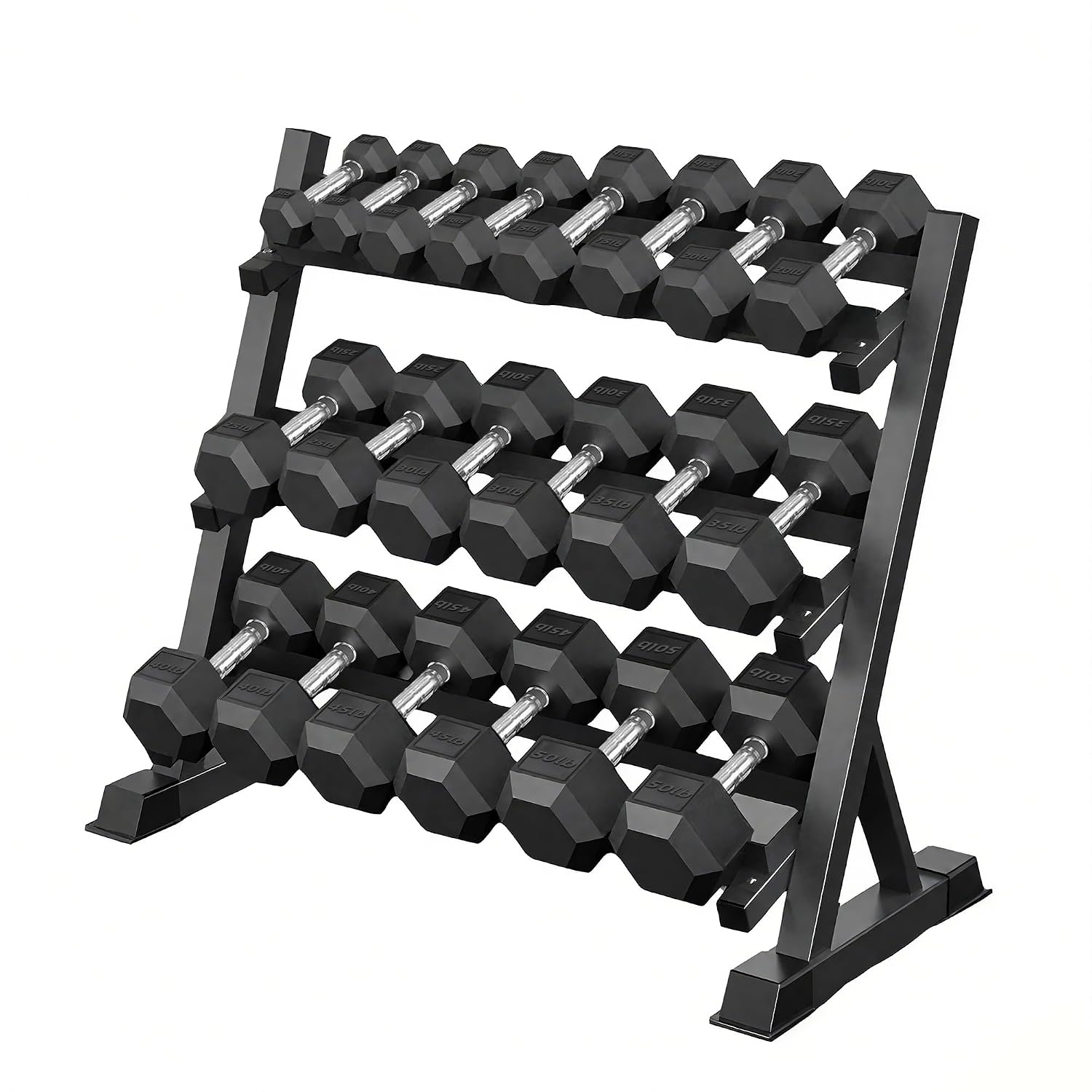 Hex Dumbbell Set - Set di manubri esagonali da 350/450/550