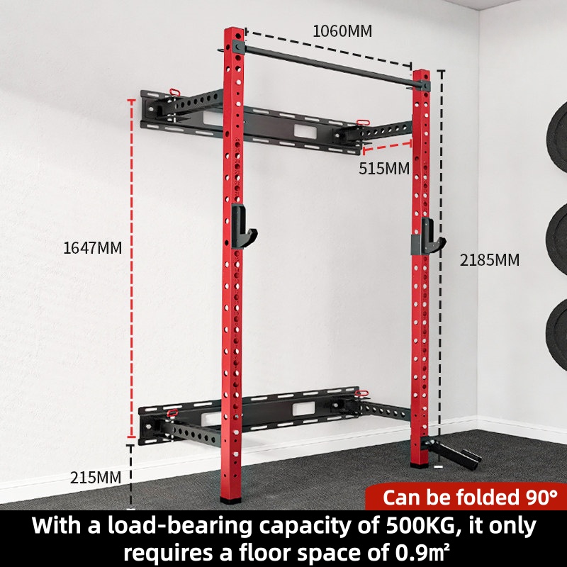 Home Gym Half Rack - Rack per Squat Pieghevole a Parete