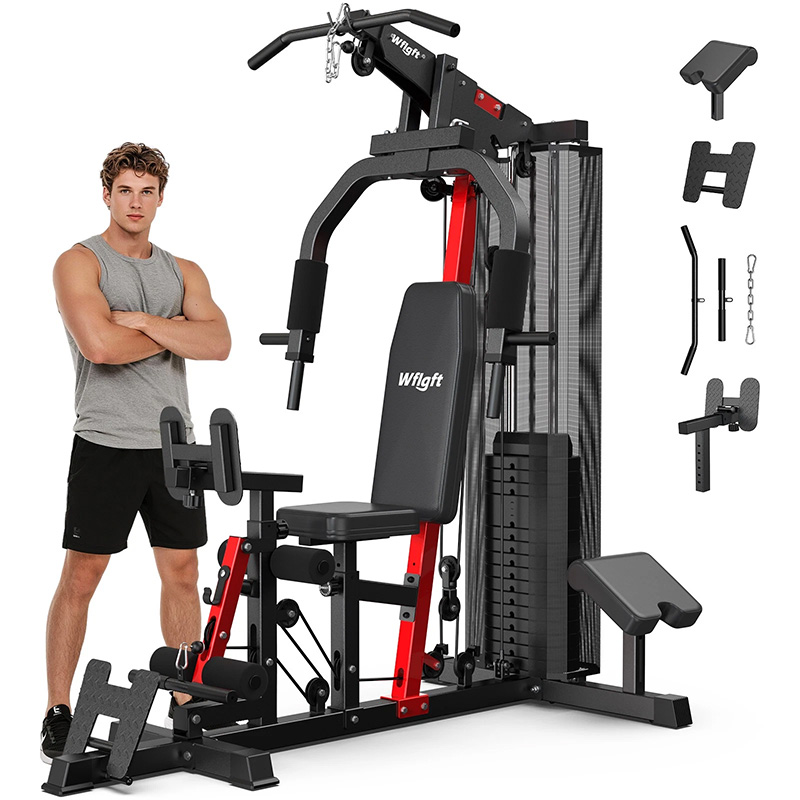 Home Gym Leg Extension Machine - Attrezzatura per Allenamento Domestico Pooboo, Pesi