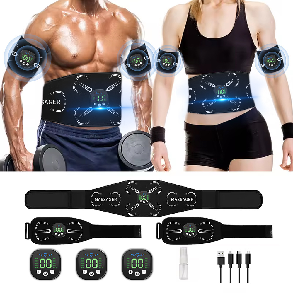 Home Gym Dumbbells - Stimolatore Muscolare EMS, Allenatore Addominale, Tonificatore