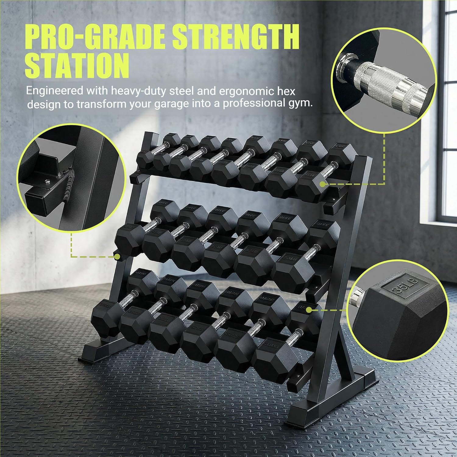 Set di manubri esagonali da 35 - Hex Dumbbell Set recensione e prezzo
