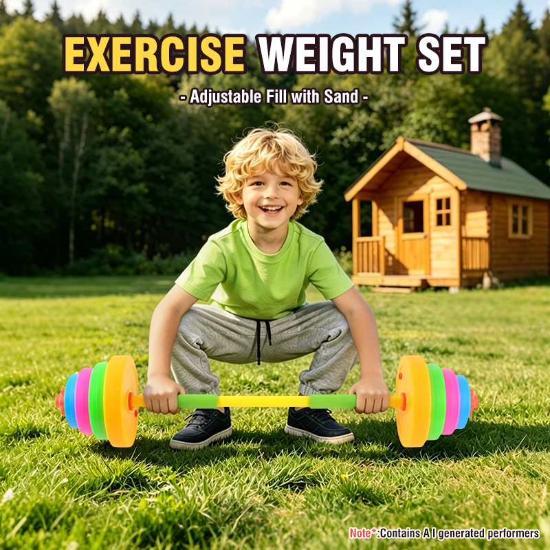 Set di manubri e bilanciere re - Home Gym For Kids recensione e prezzo