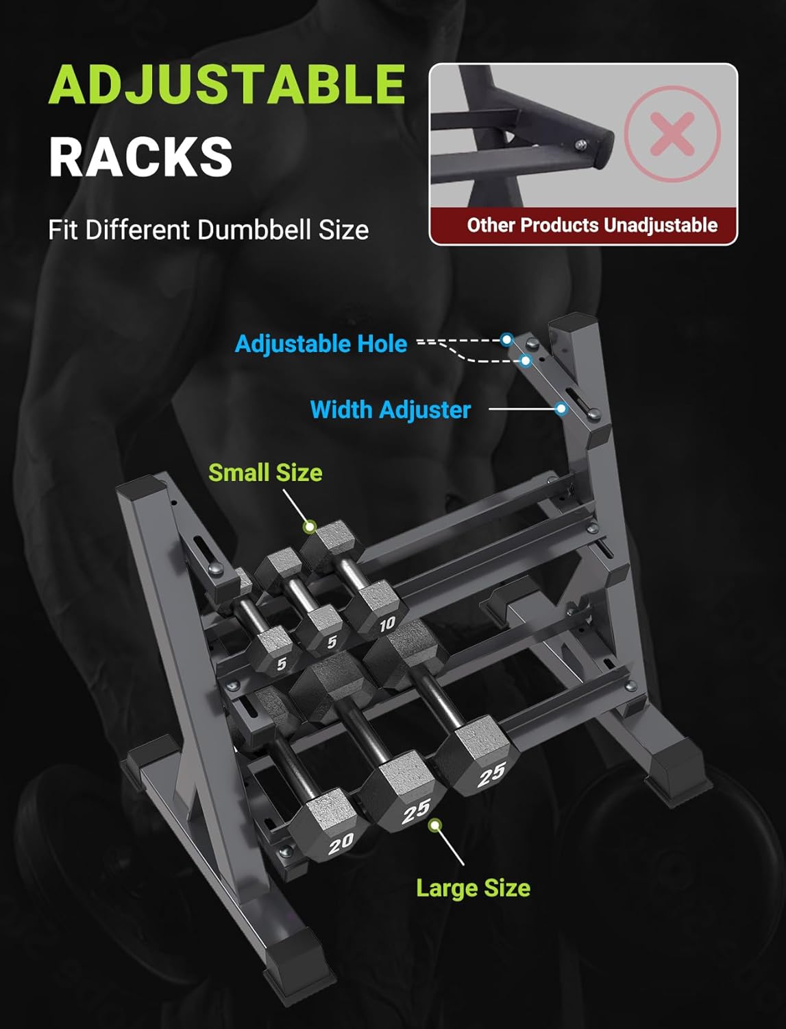 Porta manubri per palestra dom - Home Gym Dumbbells recensione e prezzo